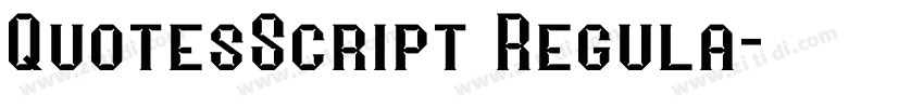 QuotesScript Regula字体转换